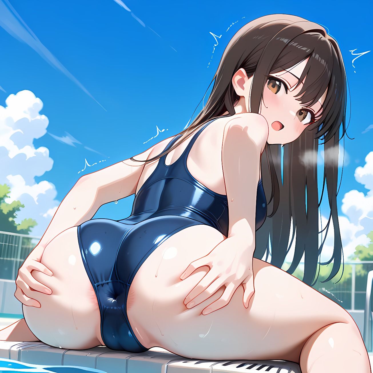 【138枚+予告編3枚】放課後アナル見せつけクラブvol.4〜美白スク水編〜 画像1