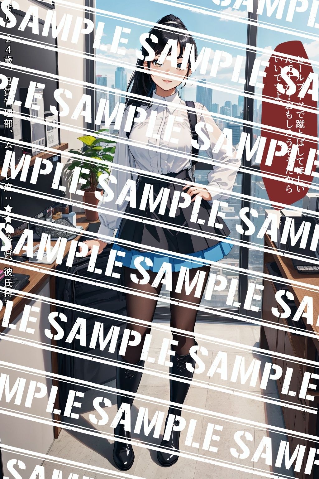 サンプル画像4:黒ストブーツ、私の脚にひざまずけ vol.3(あらぶるま18＋（二次元）) [d_595359]