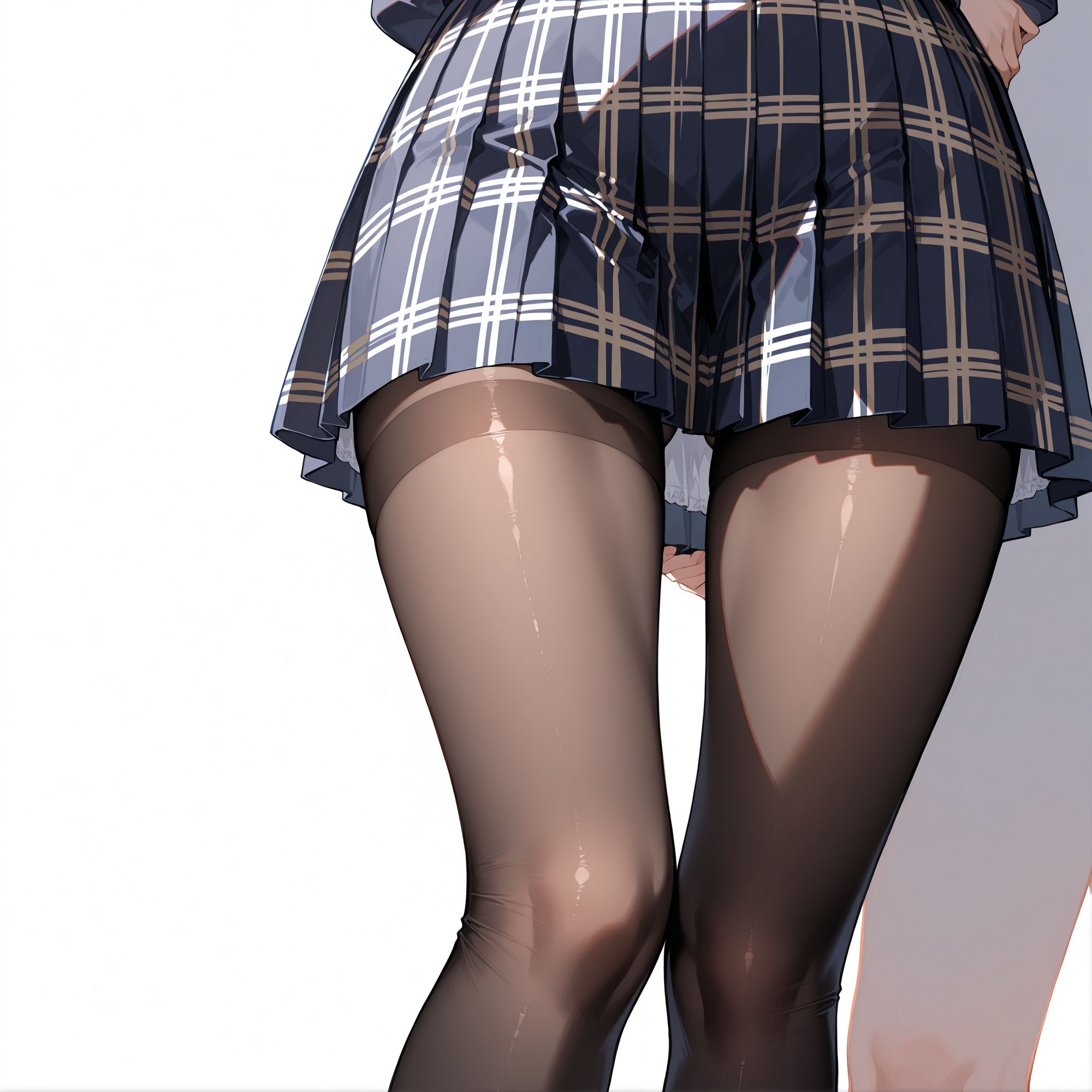 黒タイツ 制服女子 画像5