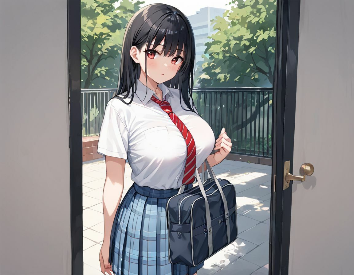 彼氏だけでは物足りない、教師を誘惑する淫乱制服女子 画像1