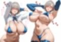 銀髪美人なのに腰振りアヘ顔狂いで絶叫アクメ！