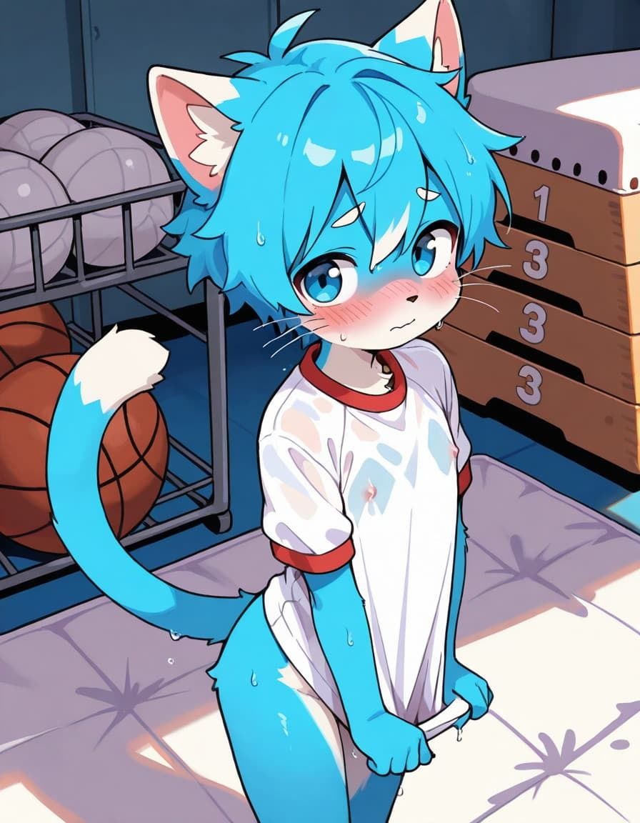 （ケモショタ）体育倉庫でえっち