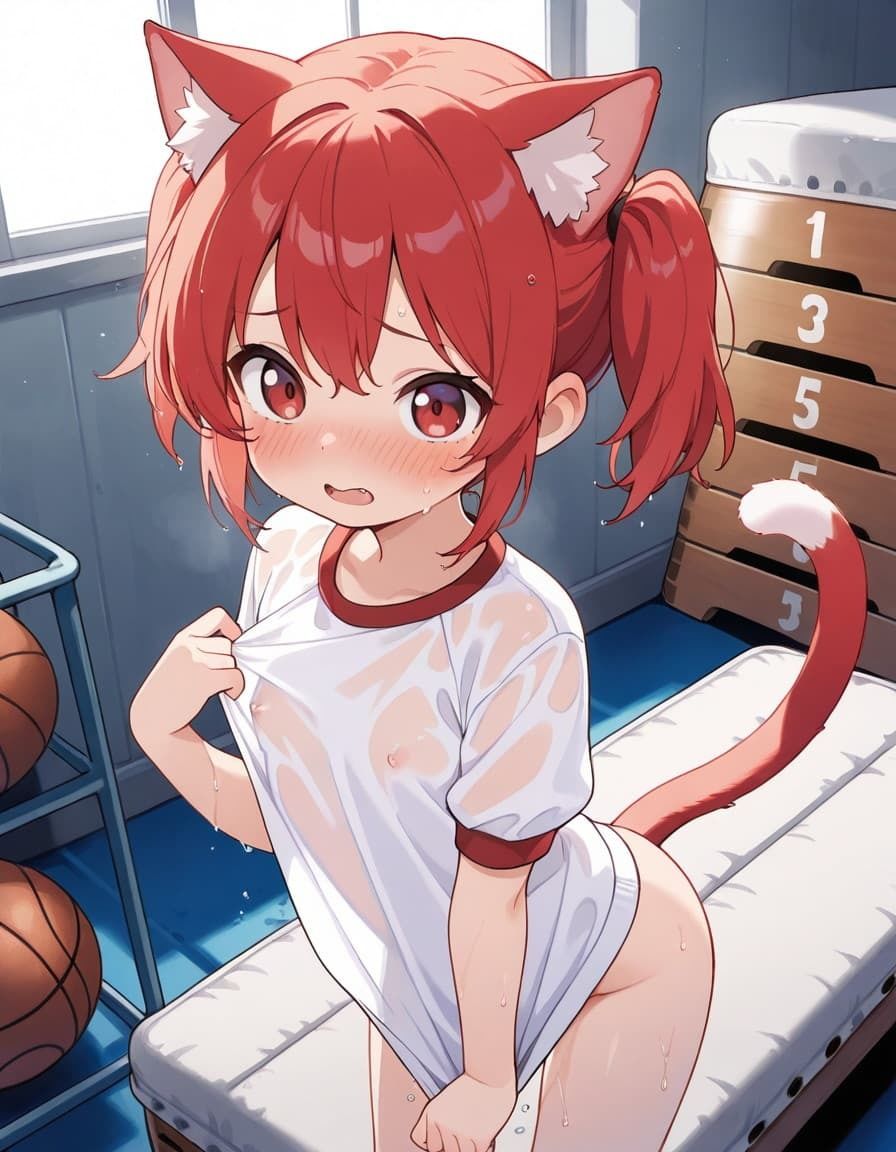 サンプル画像1:（ロリ）体育倉庫でえっち(あおねこ BlueCatBoy) [d_595433]