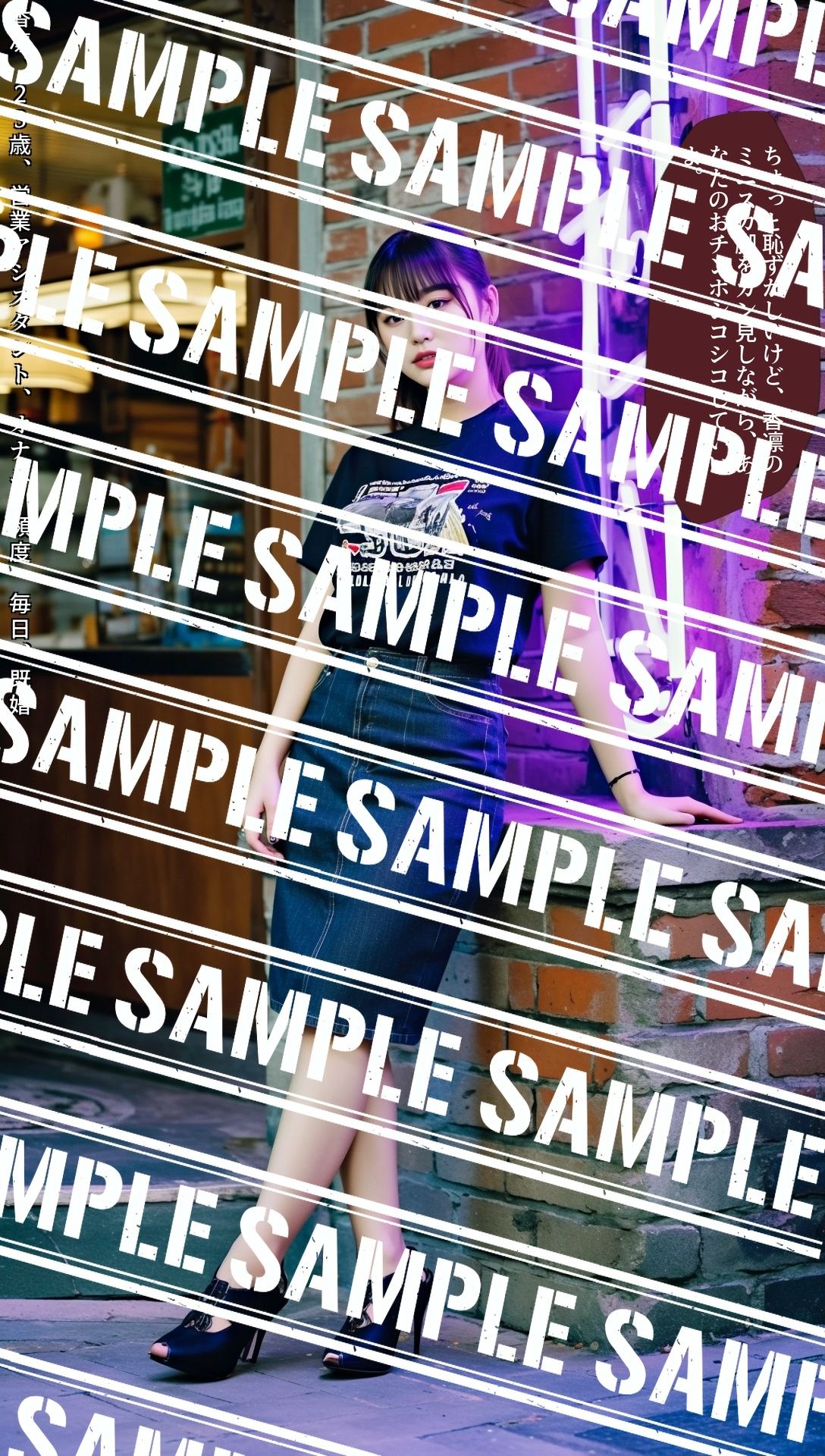 サンプル画像2:ミニスカデニムの甘い罠〜生足フェチをロックオン〜 vol.3(あらぶるま18＋) [d_595510]