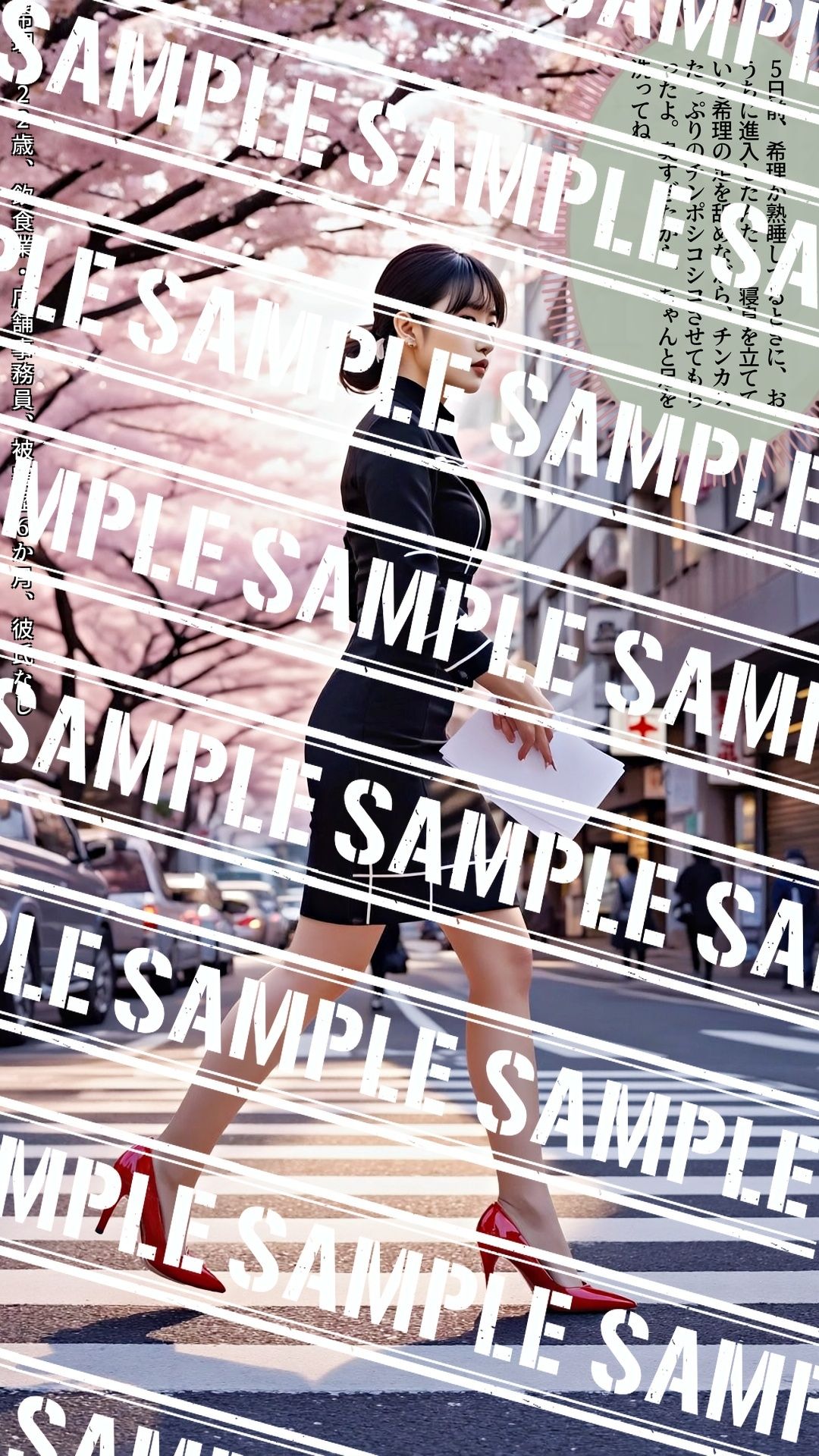 サンプル画像2:生足美脚OL、書類運びを見つめる僕の視線 vol.3(あらぶるま18＋) [d_595520]