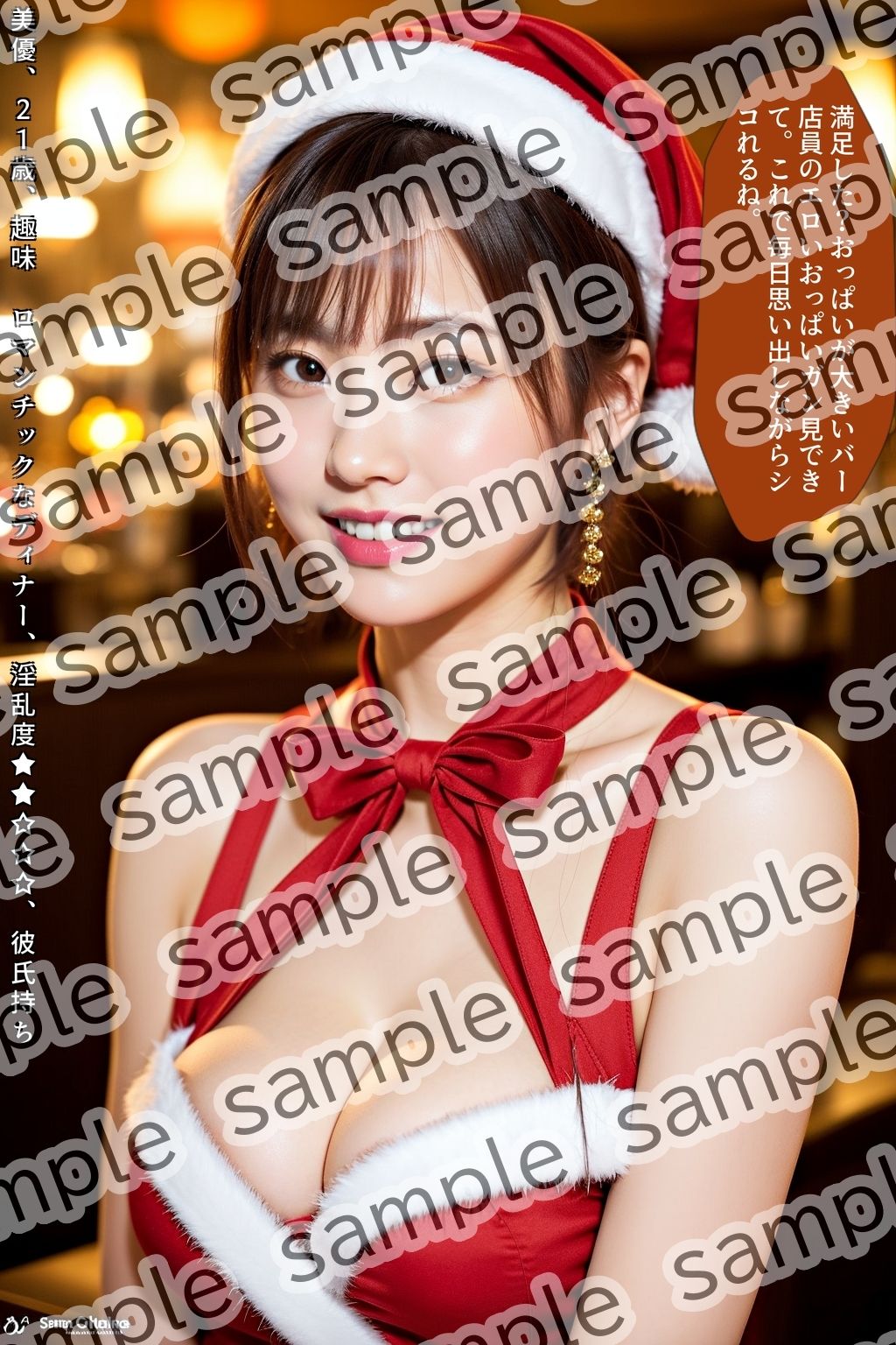 サンプル画像5:巨乳サンタのバー店員がエロすぎる件 vol.4（最終巻）(あらぶるま18＋) [d_595525]