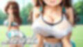 汗だくスポーツ少女のおっぱいをひたすら揉むCG集