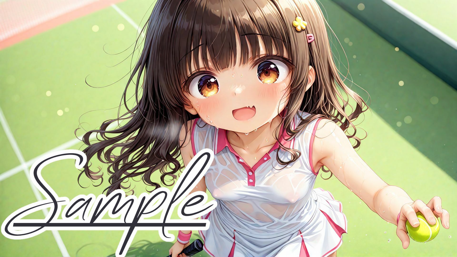 サンプル画像2:汗だく×ユニフォーム×ぶっかけ CG大全(棚から串だんご) [d_595544]