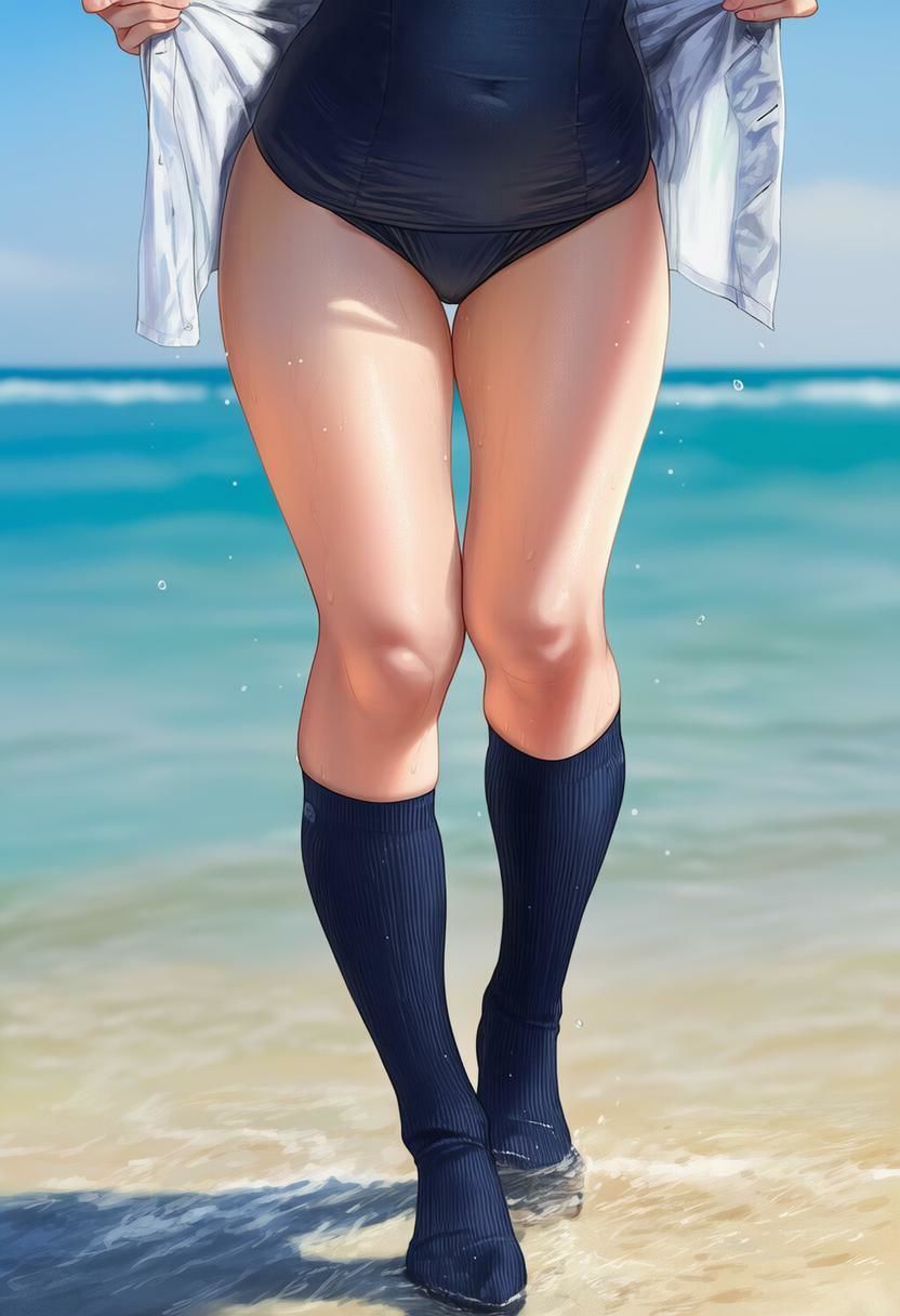 サンプル画像3:足裏スク水パーティー(どっこいしょ) [d_595597]