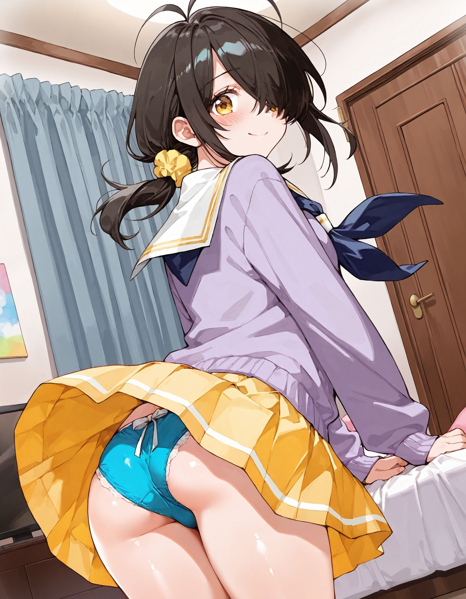 紫〇寺ことののパンチラ〜制服編〜 画像1