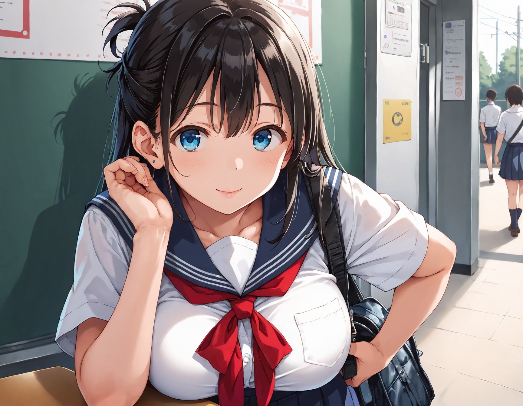 サンプル画像2:淫乱学園〜スク水女子校生と快楽に溺れるまで種付プレス(ぷるぷるプリン) [d_595607]