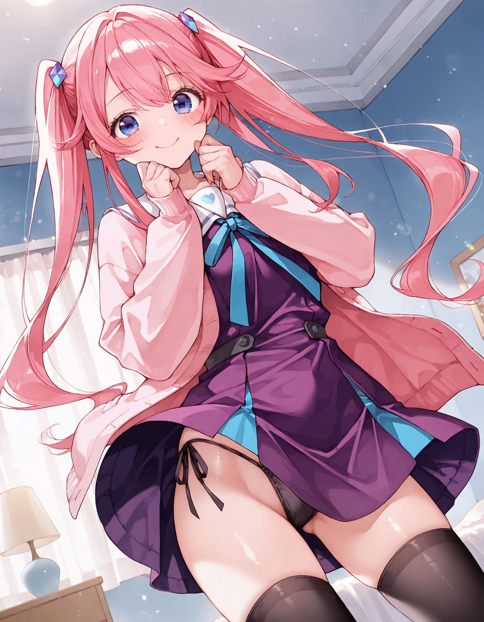 紫〇寺謳華のパンチラ〜制服編〜 画像1
