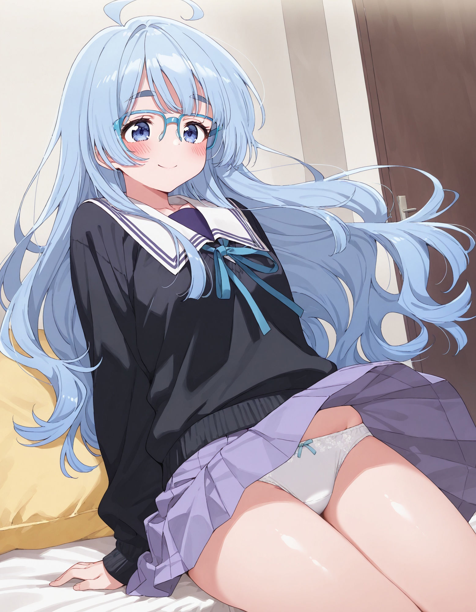 紫〇寺清葉のパンチラ〜制服編〜 画像5
