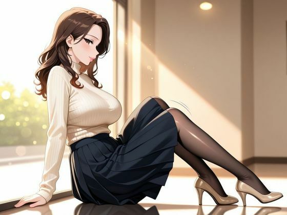 サンプル画像2:清楚上品人妻 〜ニットで隠しきれない柔らかな人妻の膨らみと香りが染みこんだパンスト〜(フエラムネ出版) [d_595803]