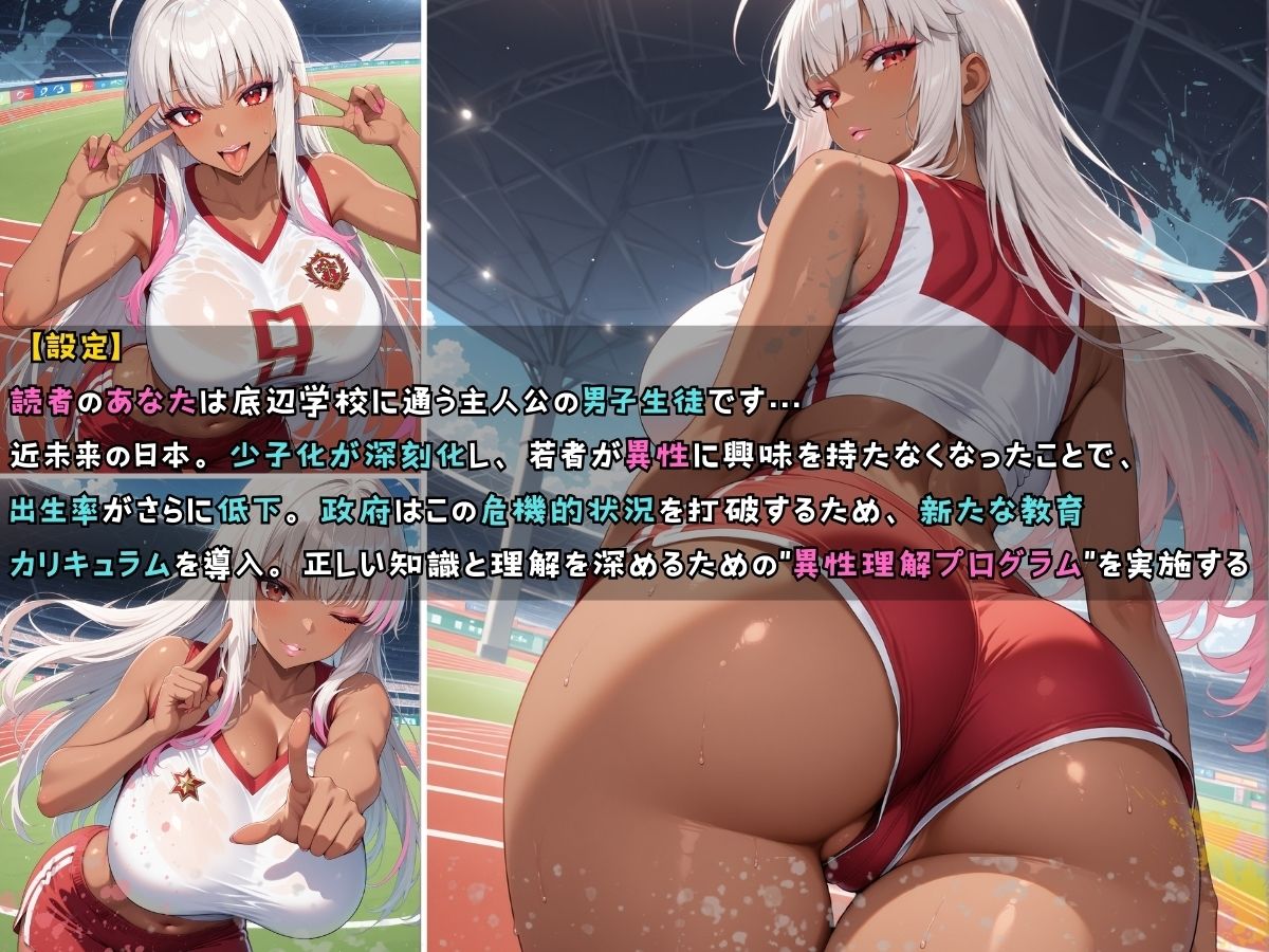 サンプル画像6:黒ギャル 女子校生 陸上ユニフォームでエッチなことをする話(黒より黒い) [d_595807]