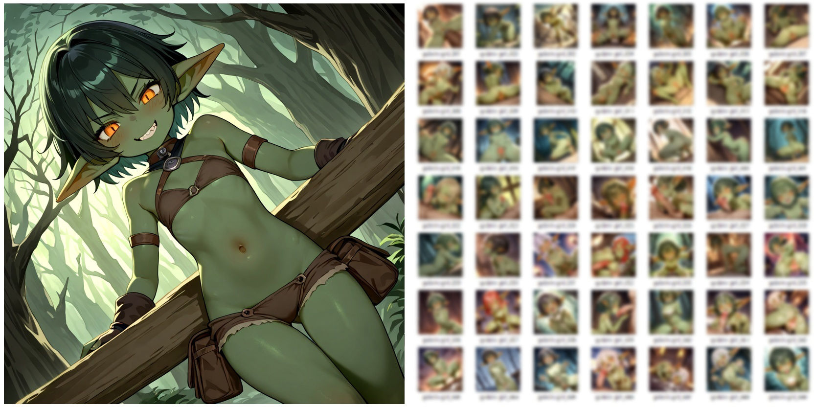 サンプル画像1:ゴブリン娘とエッチなことしてるだけのCG集(YOG) [d_595827]