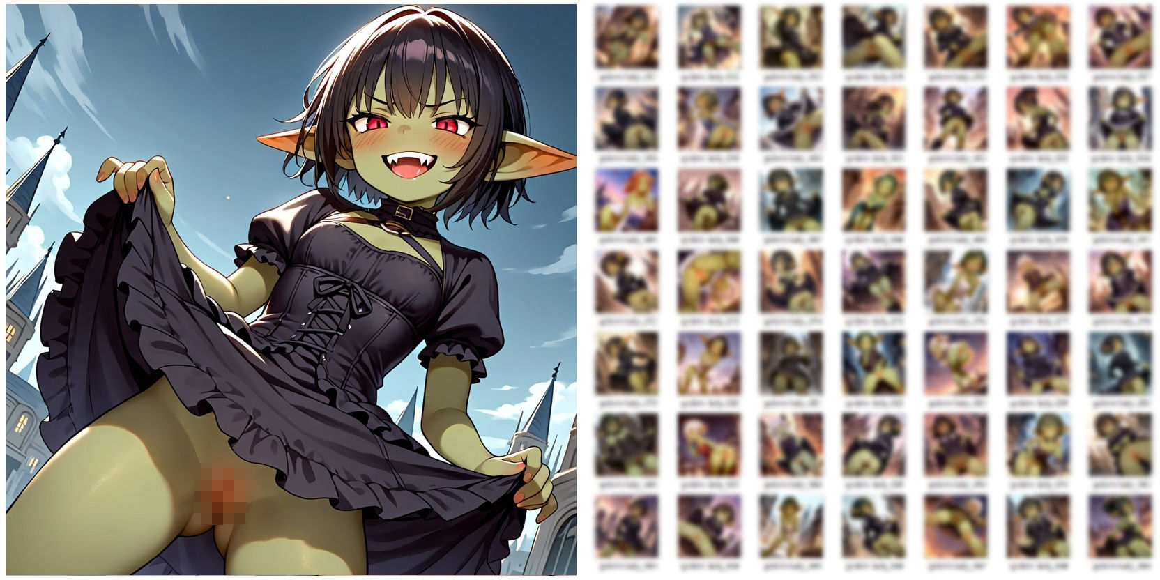 サンプル画像2:オシャレな都会っ子ゴブリン娘とエッチなことしてるだけのCG集(YOG) [d_595829]