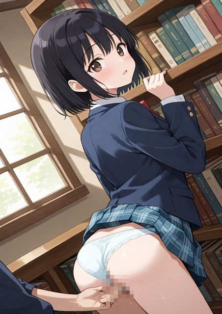 サンプル画像1:図書館レ●プ  なんで私がこんな目に(きんたろう) [d_595851]