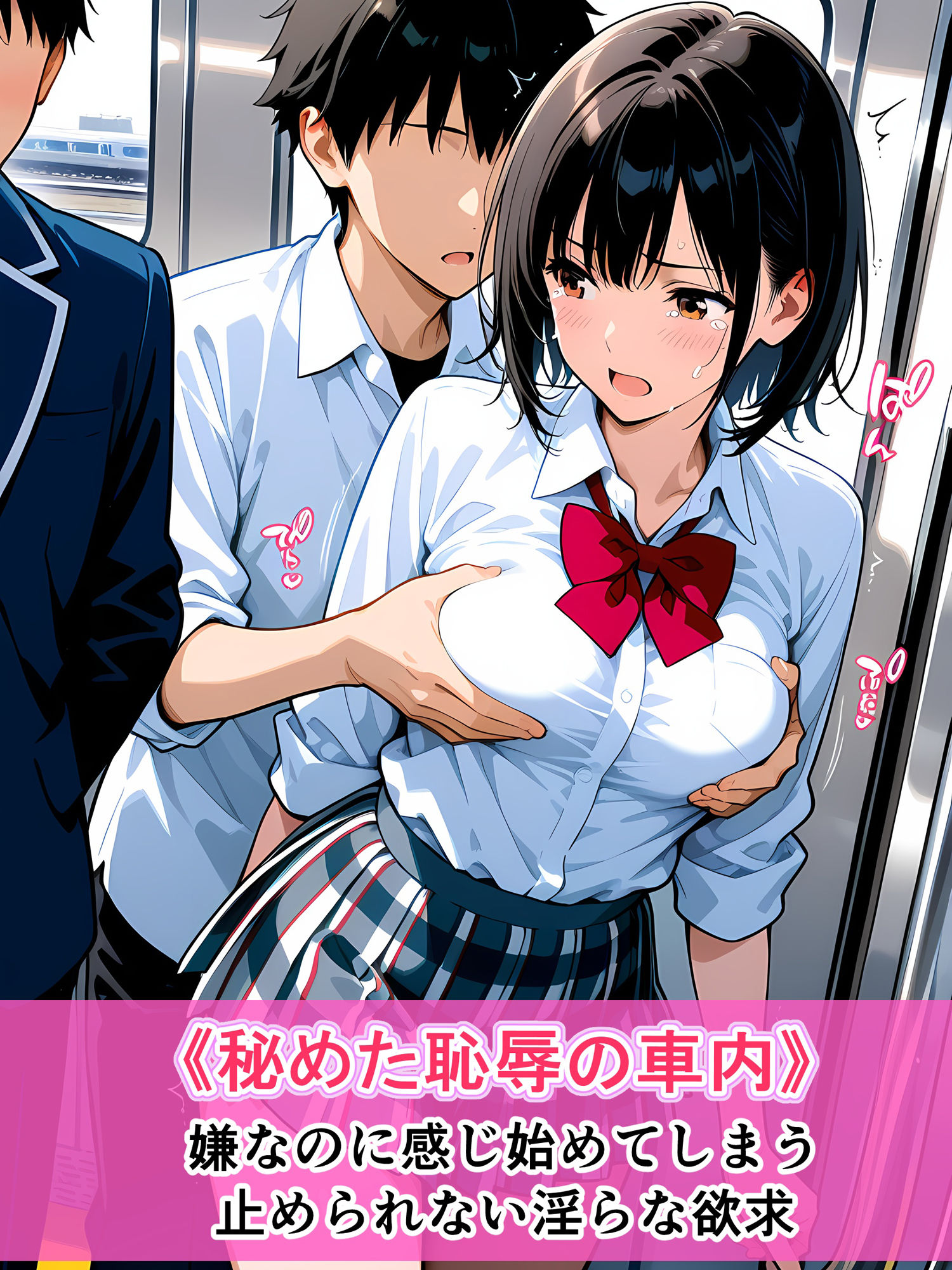 サンプル画像1:電車の中で…2(タイパッチョ) [d_596007]