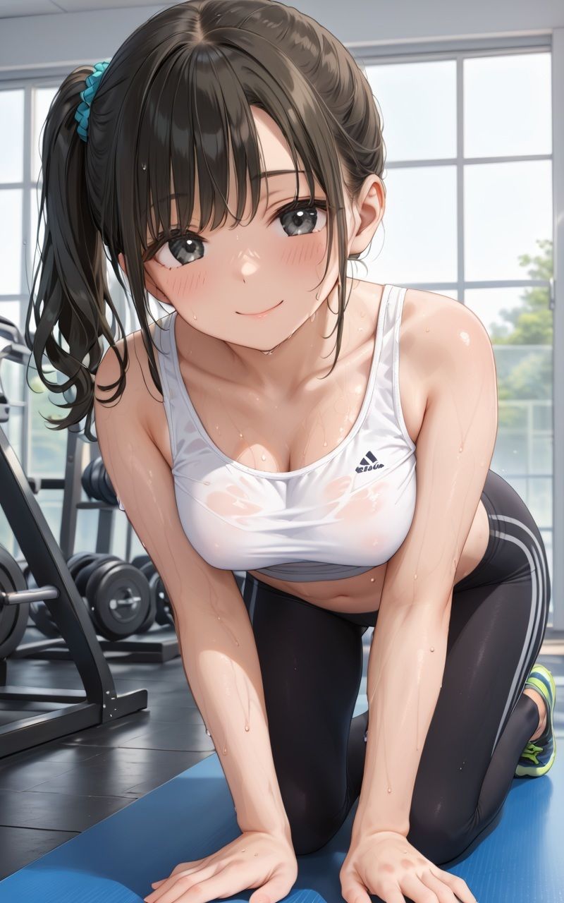 サンプル画像1:ジムで出会った爆乳美女と―(さーくるNoir Trail) [d_596055]