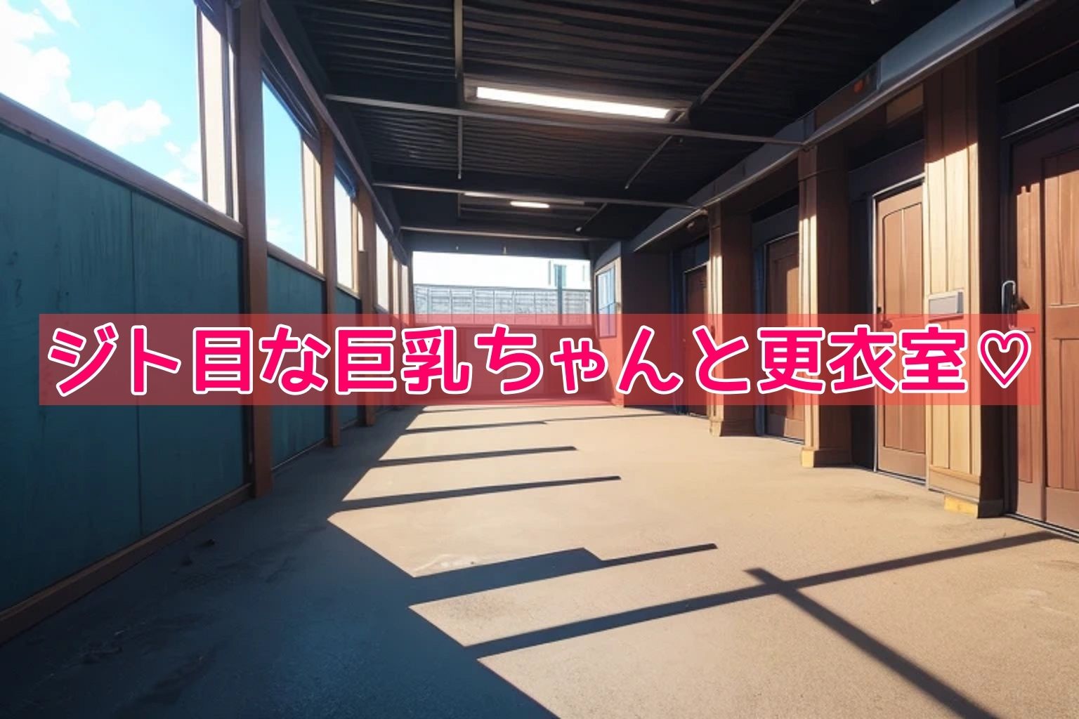 サンプル画像5:ジト目な巨乳ちゃんと一緒に昼プール→夜プール→更衣室（はーと）(くまとねこ屋) [d_596135]