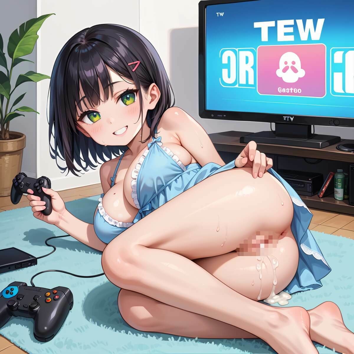 売れないゲーム実況者の、捨て身のエロゲーム配信がやばすぎる!!4がっつり210枚 画像9