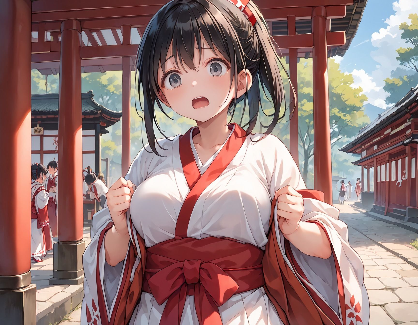 サンプル画像1:みそぎ専用肉便器〜女子校生巫女とお清めえっち(ぷるぷるプリン) [d_596156]