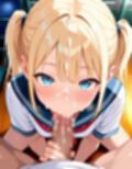 金髪ツインテの女子校生が恥ずかしがりながらも気持ちよさそうにヤらせてくれる