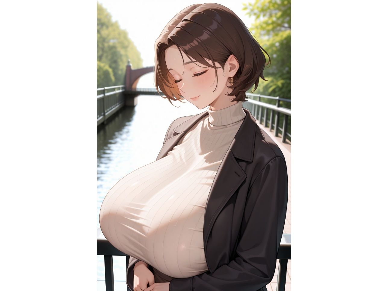 デカ乳美人の同僚と温泉に行ったら本気セックスしてしまった話2 画像1