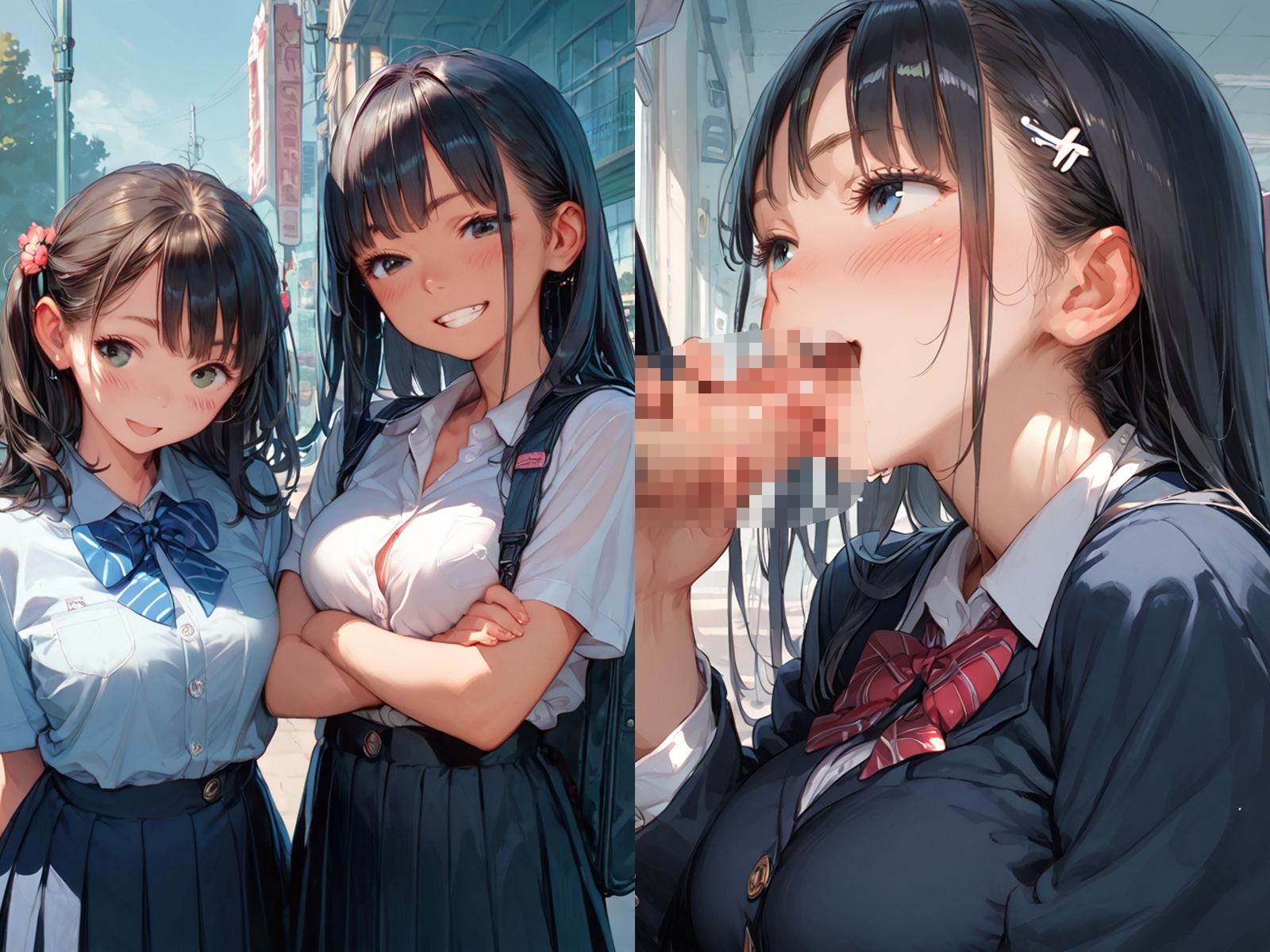 サンプル画像1:初恋の黒髪JKが種付けプレスで孕んだのを僕は忘れられない(種付け工房) [d_596409]