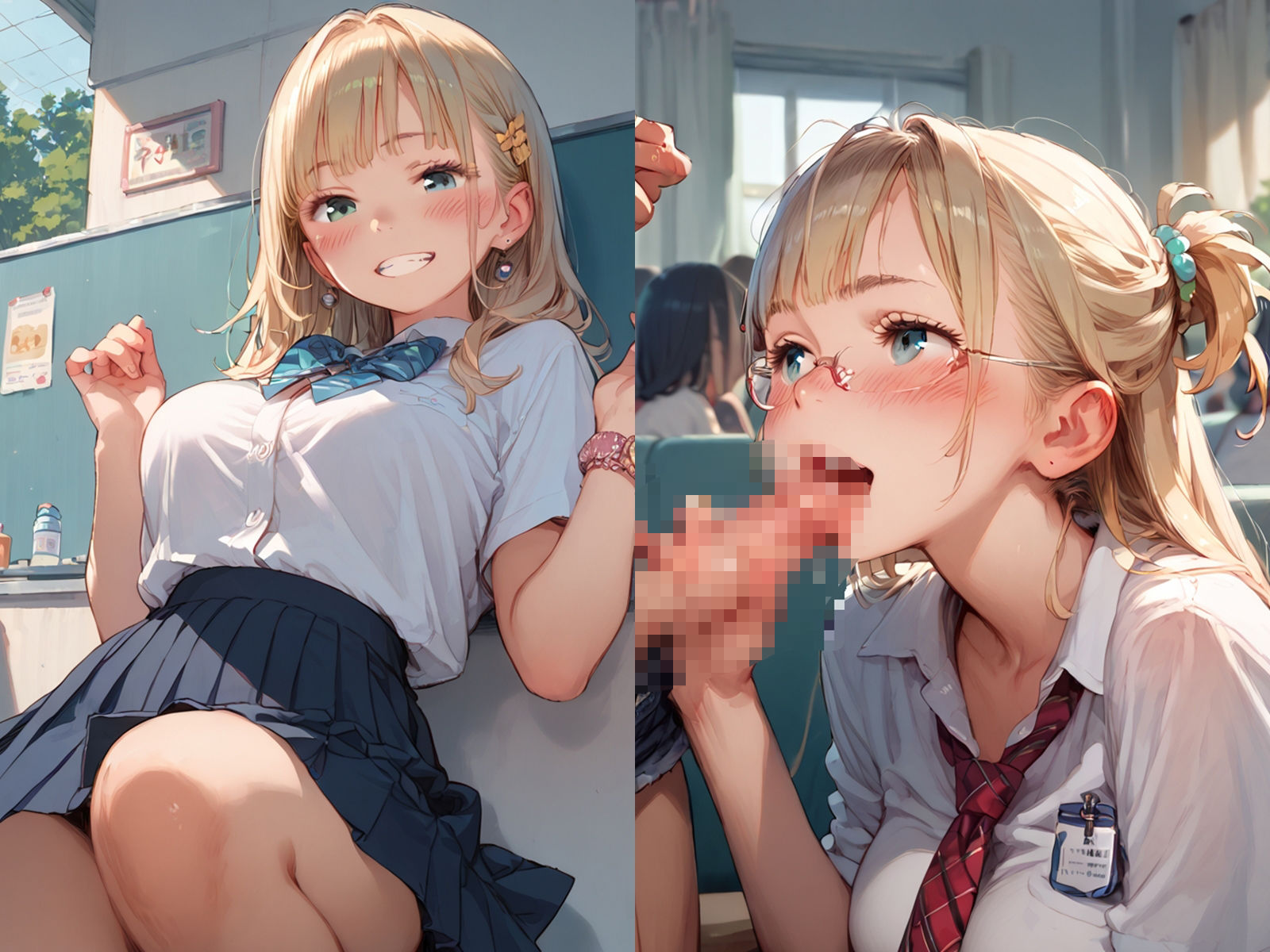 初恋の金髪JKが種付けプレスで孕んだのを僕は忘れられない 画像1