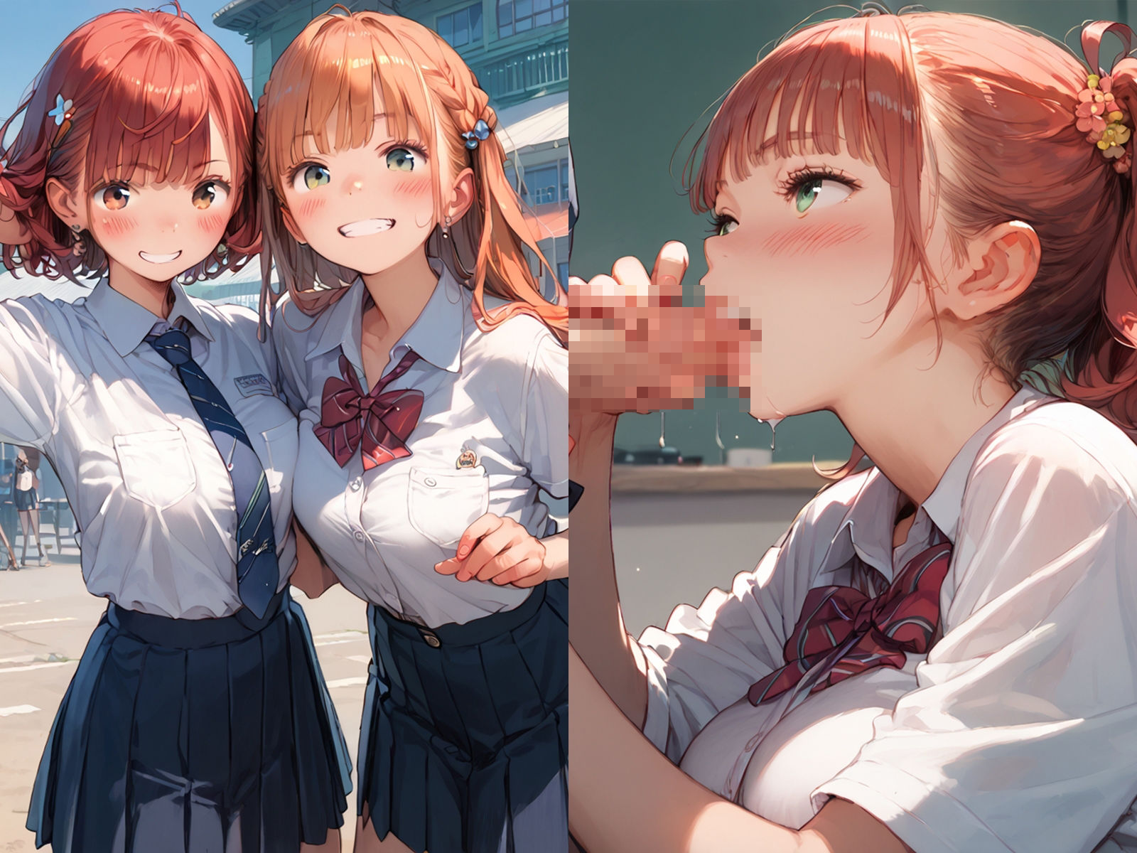 初恋の赤髪JKが種付けプレスで孕んだのを僕は忘れられない 画像1
