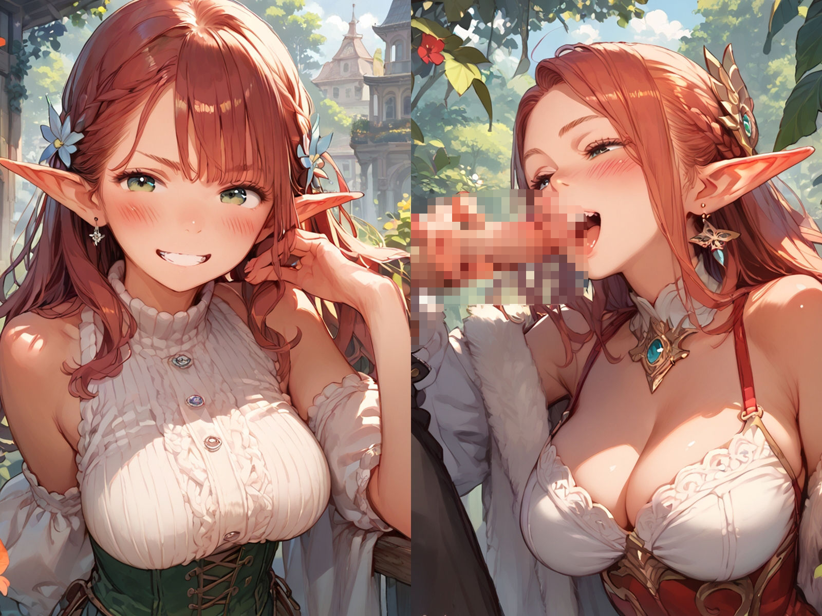 サンプル画像1:初恋の赤髪エルフが種付けプレスで孕んだのを僕は忘れられない(種付け工房) [d_596422]