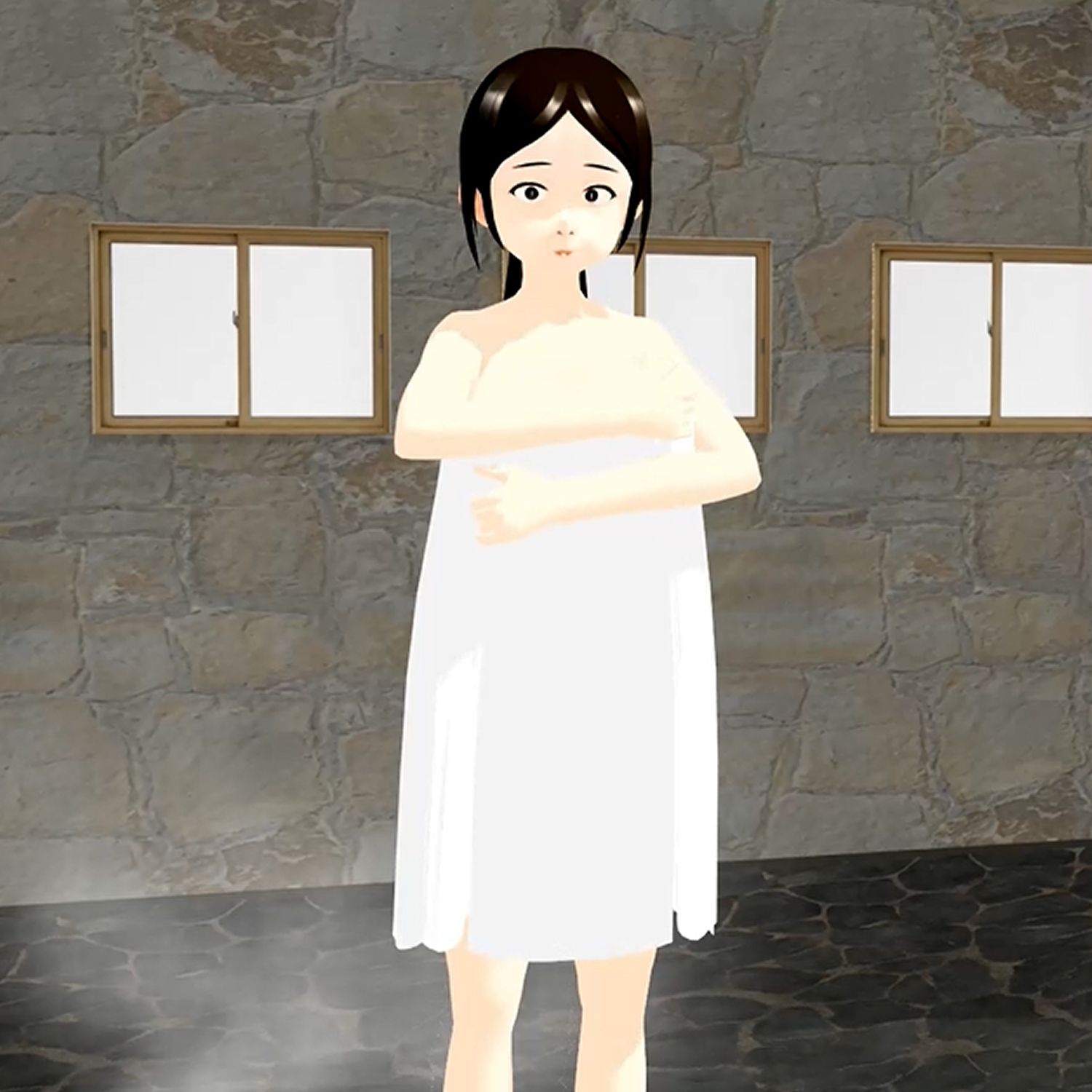 サンプル画像2:【期間限定】熟女温泉  全裸で入浴  北野聖子(ウォブディー) [d_596448]