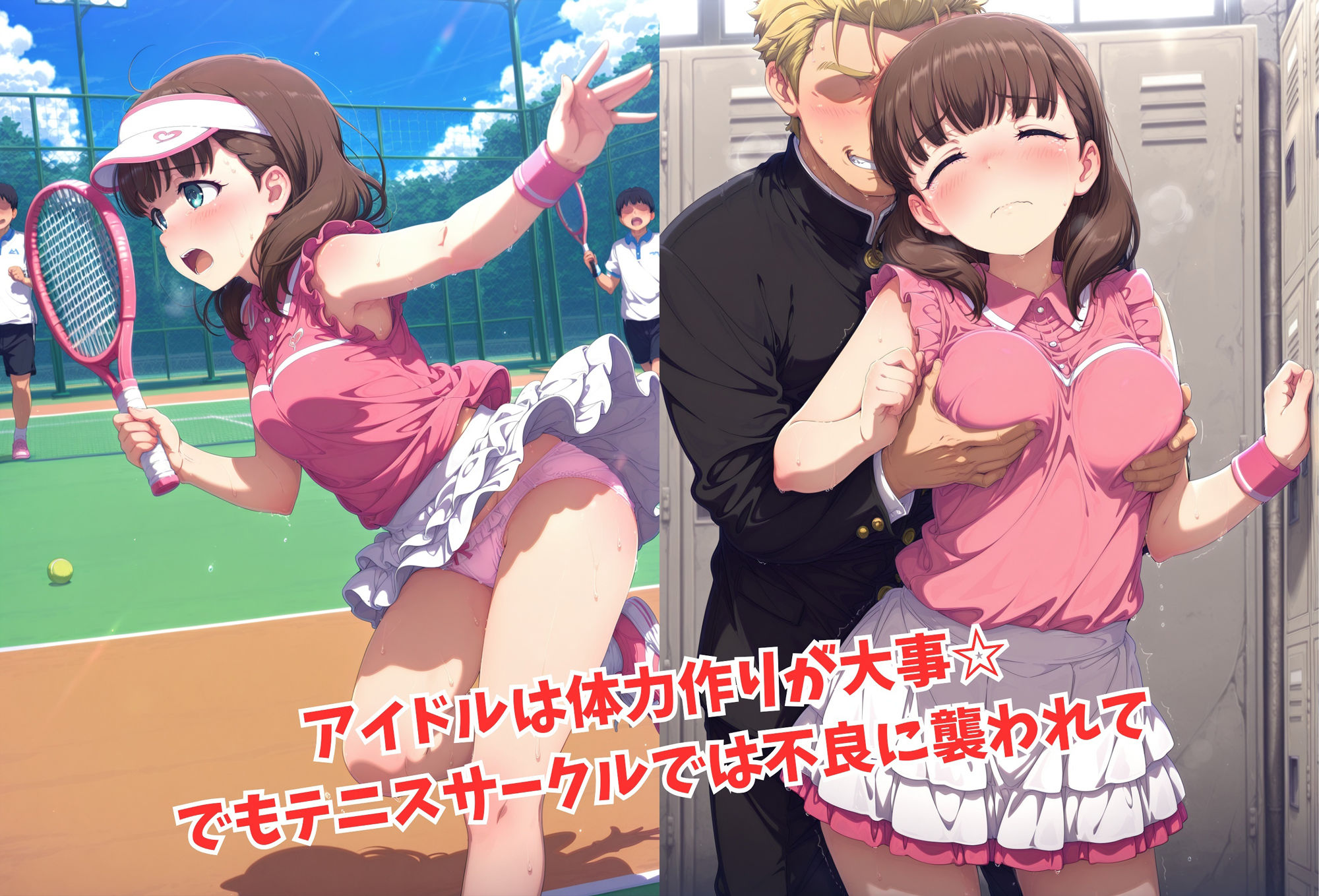 サンプル画像2:がんばれ！まゆちゃん☆(絵心あいのAI生成アトリエ) [d_596568]