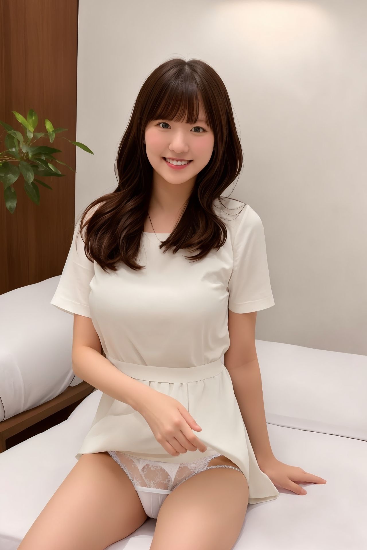 個室エステの誘惑パンチラ 画像3