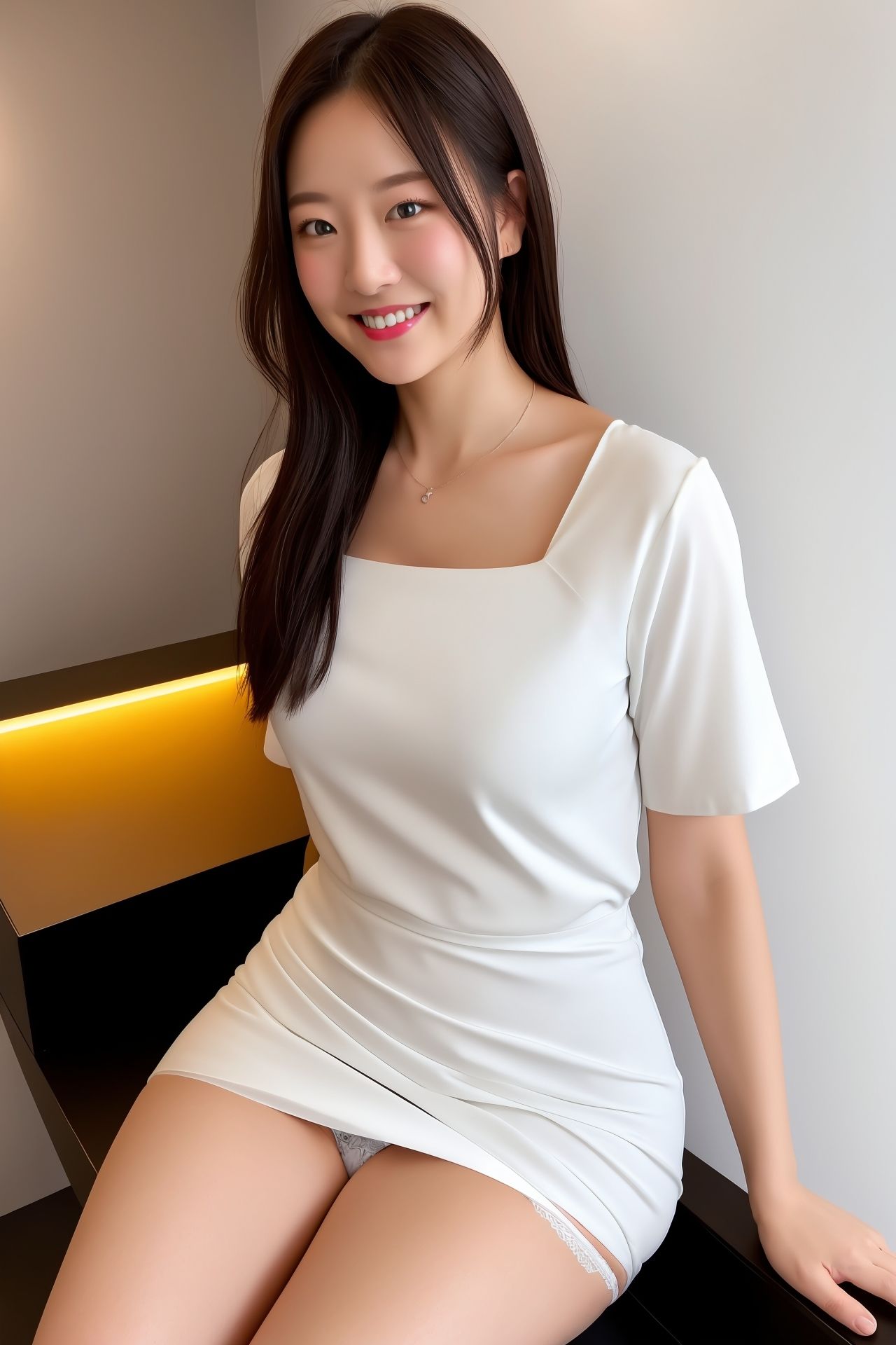 個室エステの誘惑パンチラ 画像4