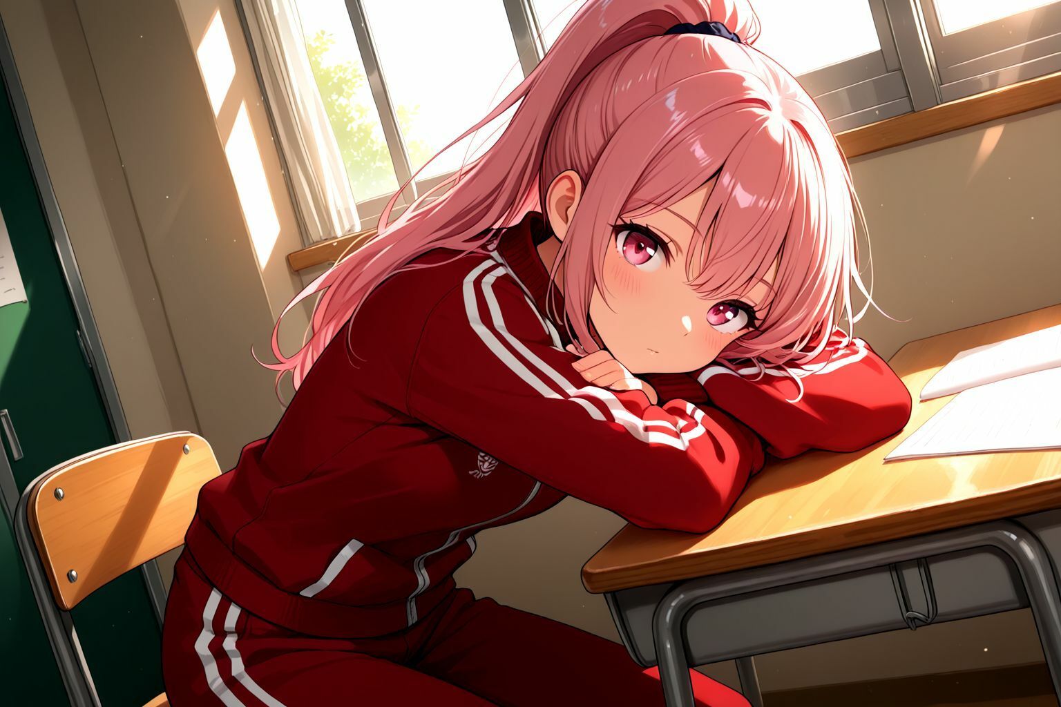 サンプル画像2:頑張れ絶倫先生！！  美少女達の性処理担当記録 ジャージ編(しこしこ) [d_596579]