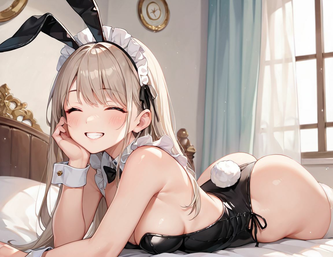 いつもは制服を着ている、今日はバニーコスプレ〜制服女子の休日アルバイト 画像10