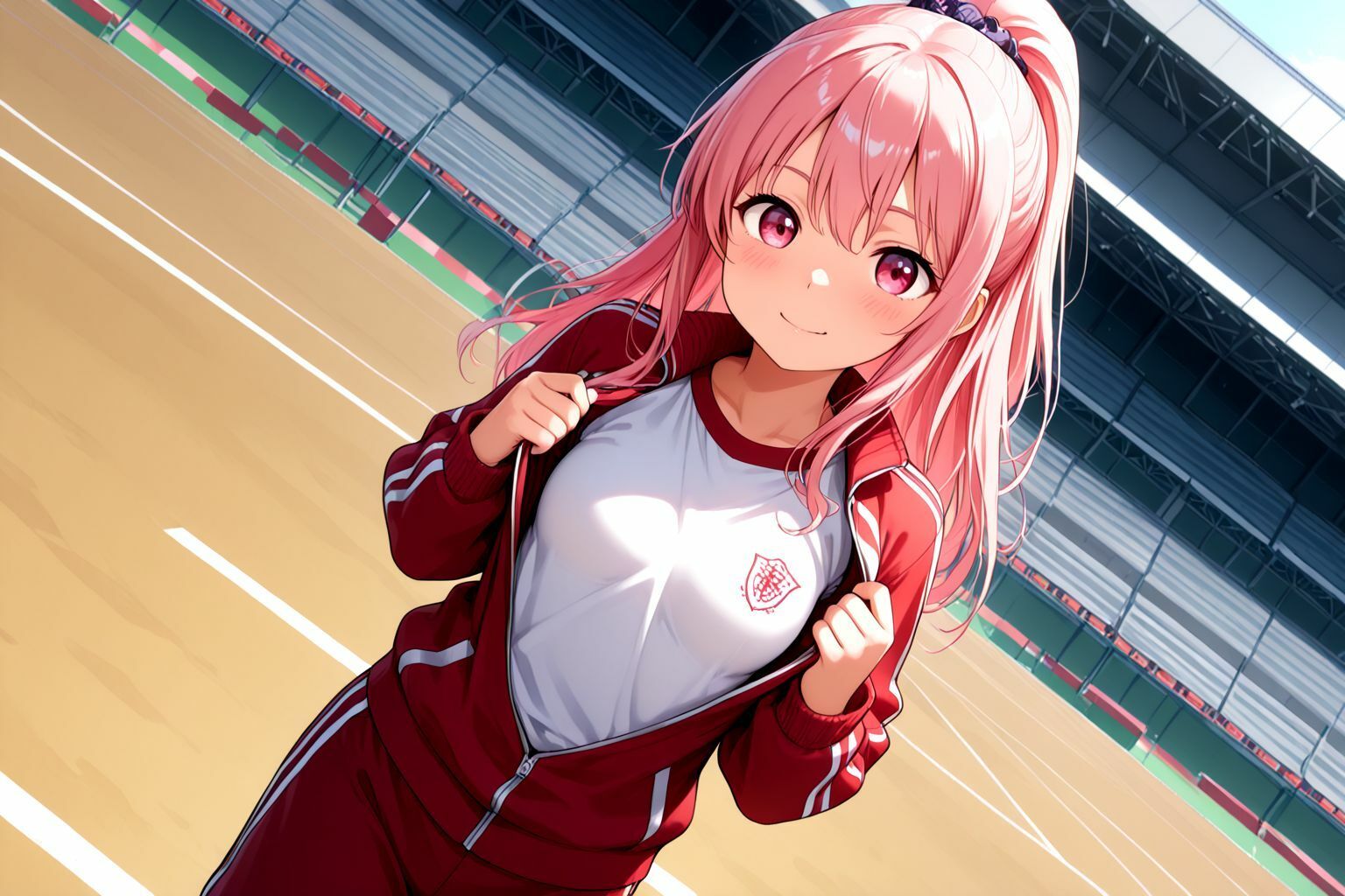 サンプル画像2:頑張れ絶倫先生！！  ちっぱい美少女達の性処理担当記録 ジャージ編(しこしこ) [d_596595]