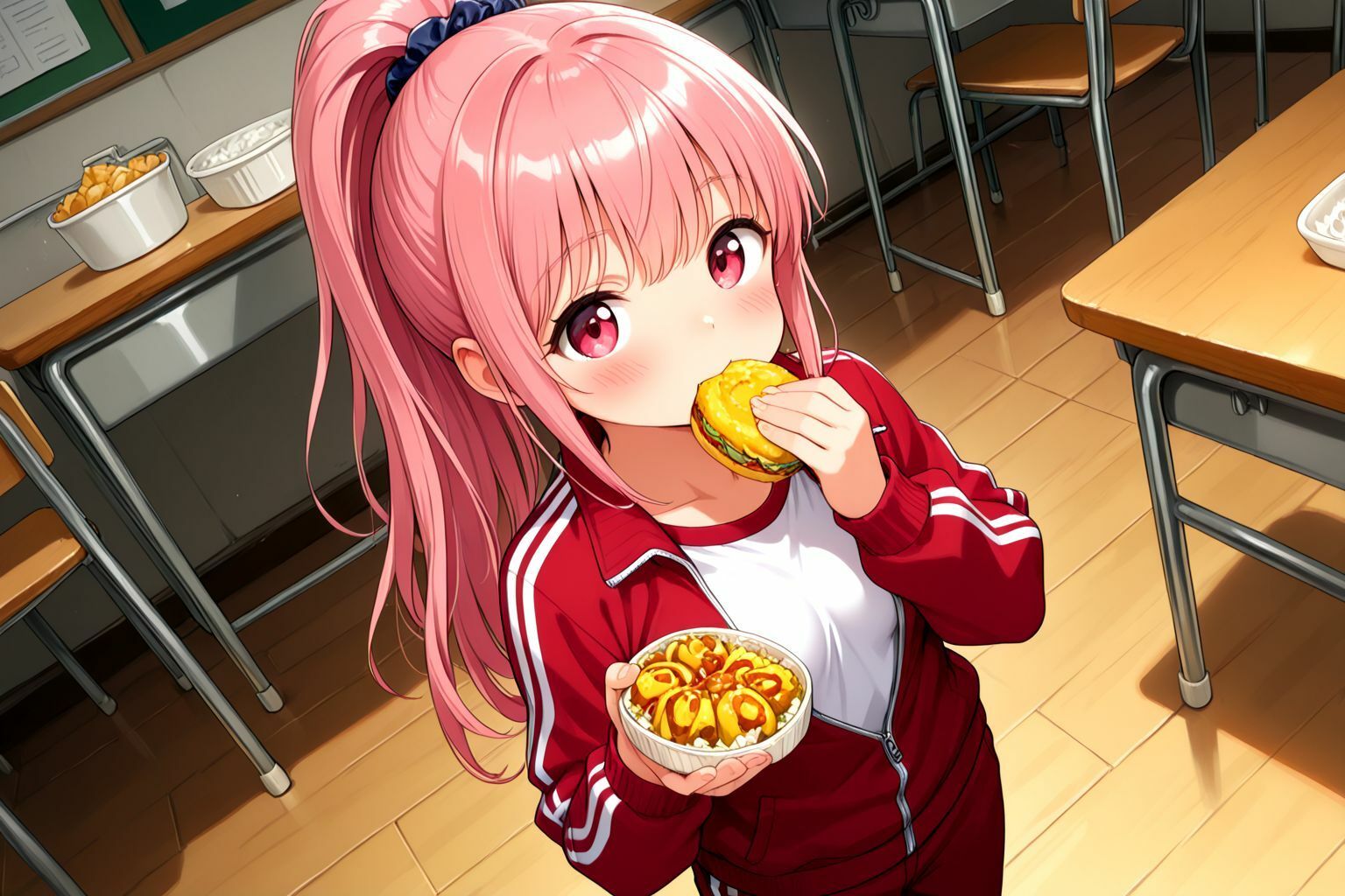 サンプル画像3:頑張れ絶倫先生！！  ちっぱい美少女達の性処理担当記録 ジャージ編(しこしこ) [d_596595]