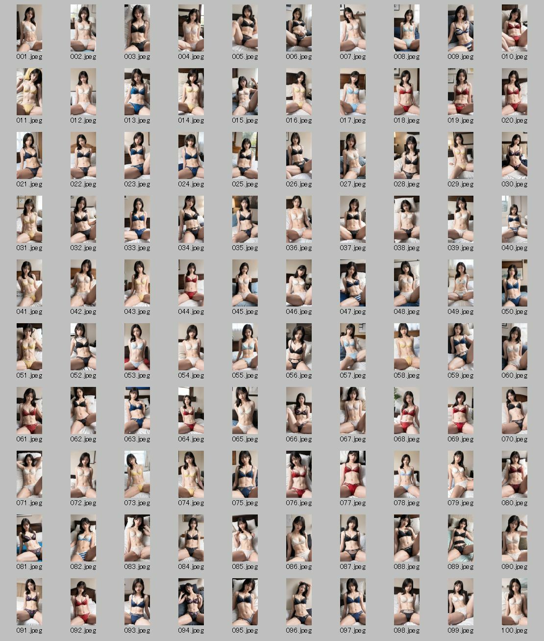 サンプル画像6:【AI実写】誰かに似ている？ 【実写風AIセクシー下着グラビア】Vol.2(美伝プロジェクト) [d_596738]