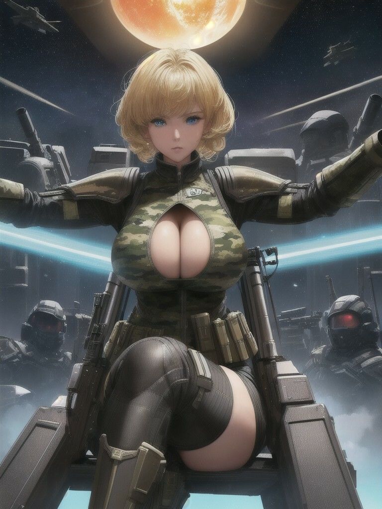 サンプル画像4:宇宙の女兵士 第1章 〜見参〜(DA Fantasy) [d_596744]