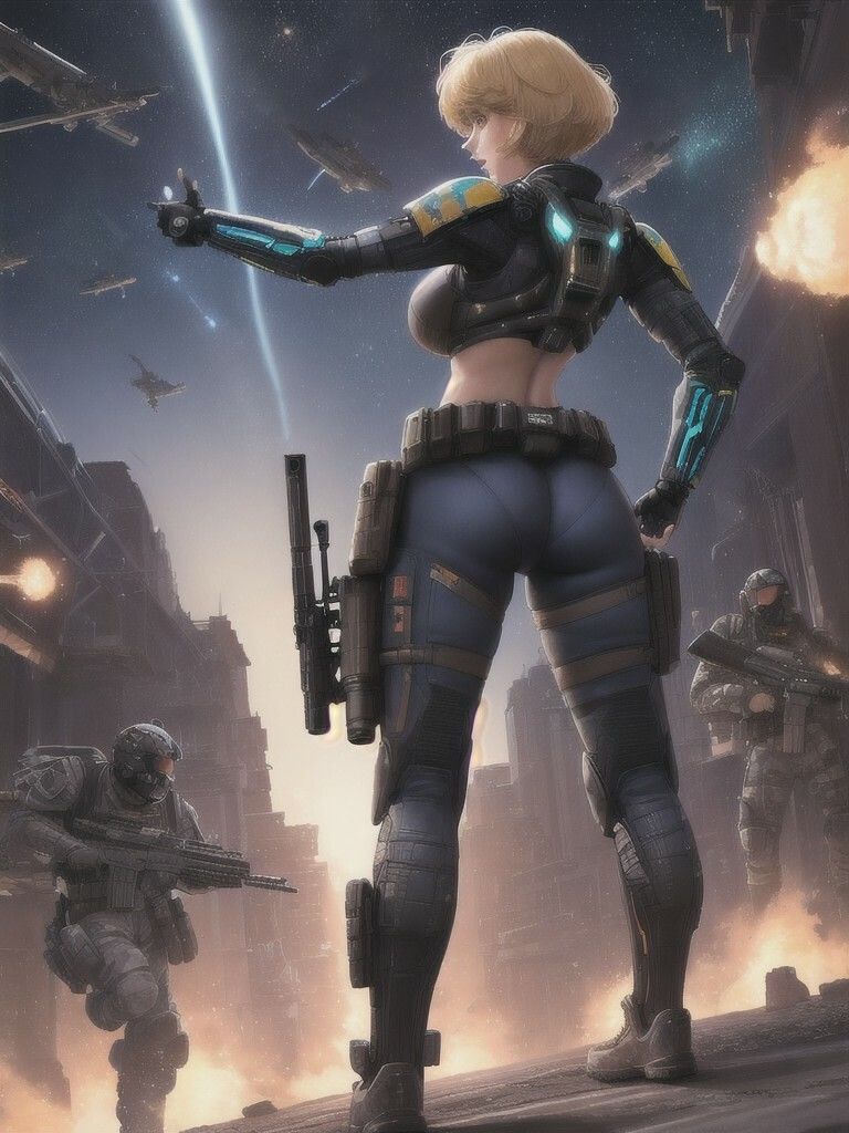 サンプル画像5:宇宙の女兵士 第1章 〜見参〜(DA Fantasy) [d_596744]