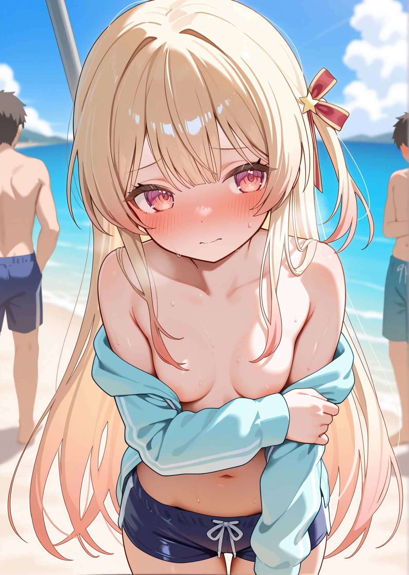 サンプル画像4:ホロ◯イブ男水着チャレンジ(ろまんさ屋) [d_596759]