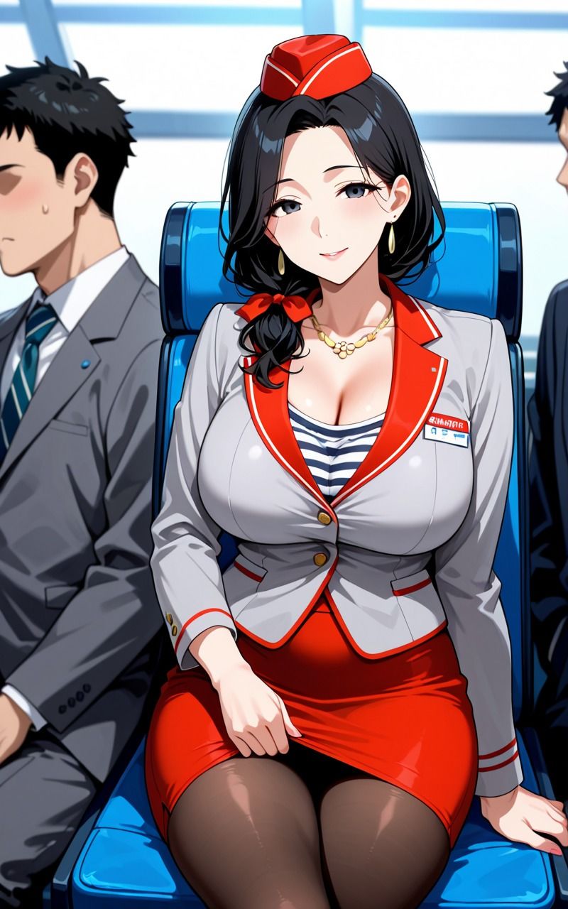 人妻CA 機内生ハメ絶頂 画像1
