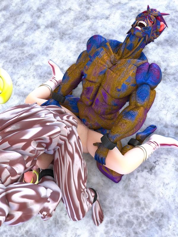 サンプル画像2:伝説の戦士ハーティアVS怪人デュアル＆怪人ギャブル(四次元少女ネオス) [d_596781]