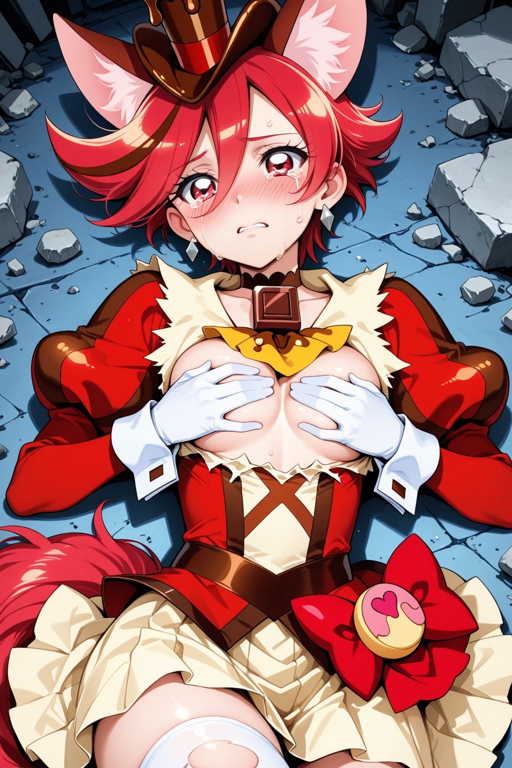 サンプル画像5:変身ヒロイン×辱 キラキラ☆プリキュ●アラモード キュ●ショコラ敗北初セックス(ライトフィニッシュ) [d_596827]