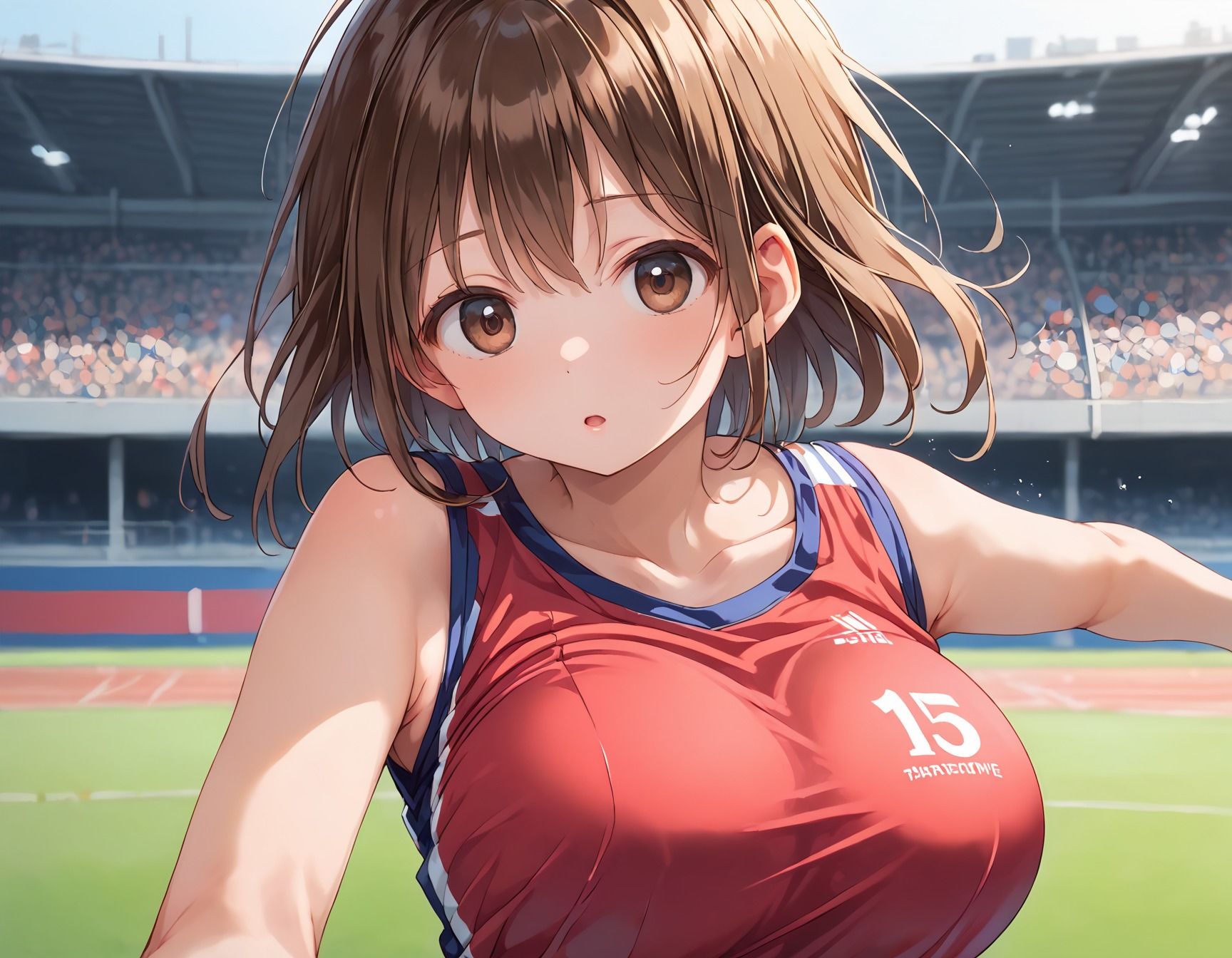 清楚爆乳陸上女子校生〜肉便器やり放題 画像1