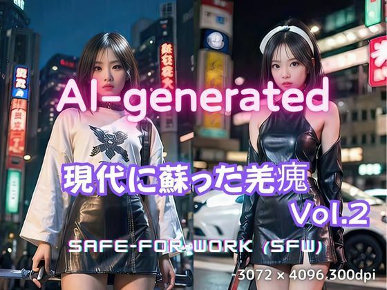 【AI実写】現代に蘇った羌瘣 ── 街角の剣士グラビア写真集 Vol.2